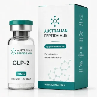 GLP-2T lyophilised research peptide vial and carton